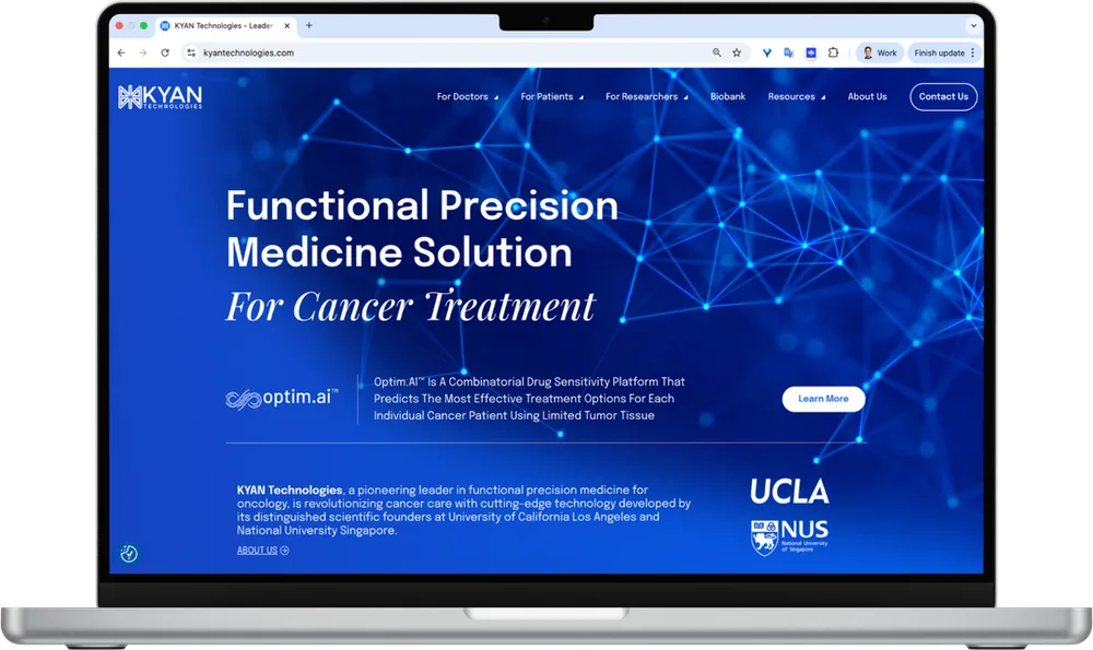 Website built for a functional precision medicine company